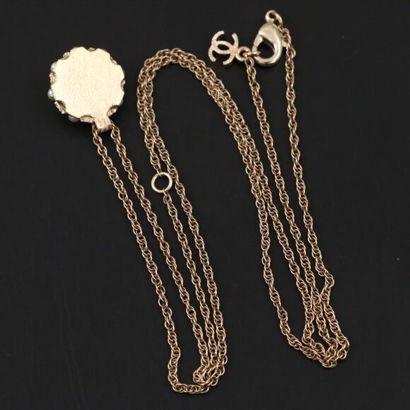 Chanel Strass & Faux Pearl CC Pendant Necklace - Picture 5 of 8